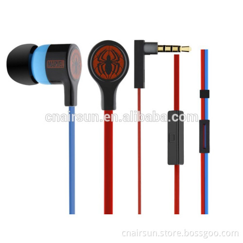 Flat Cable Earphone With Microphone
